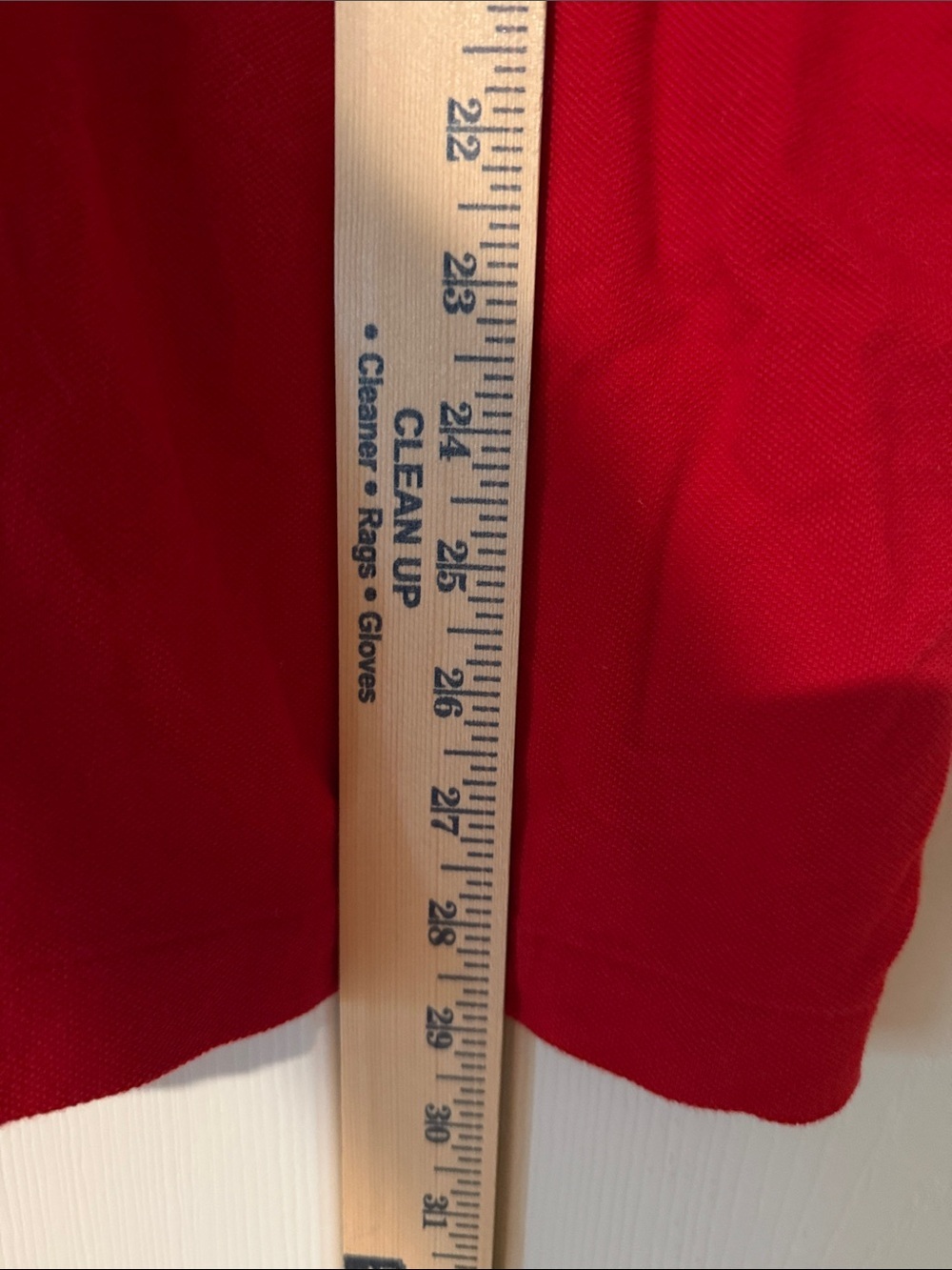 Lauren Ralph Lauren Red Polo with White Trim and Embroidered Crest - Picture 8 of 8